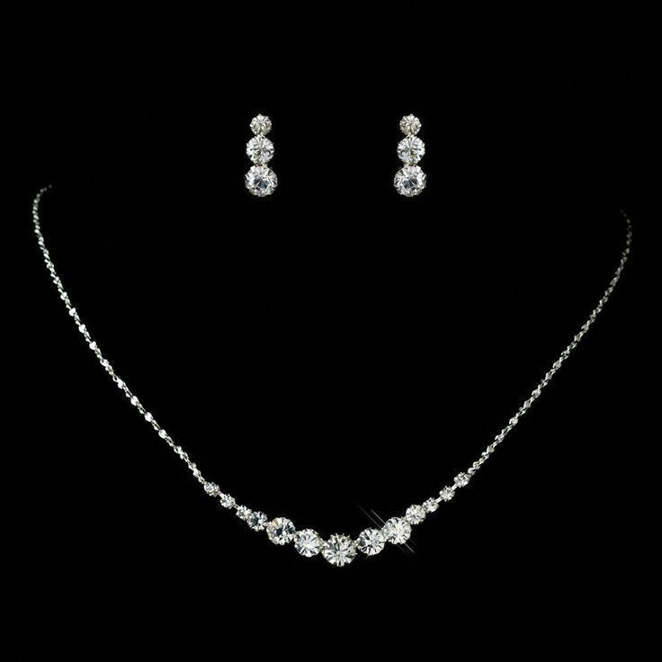 Starlight Crescent Necklace & Studs